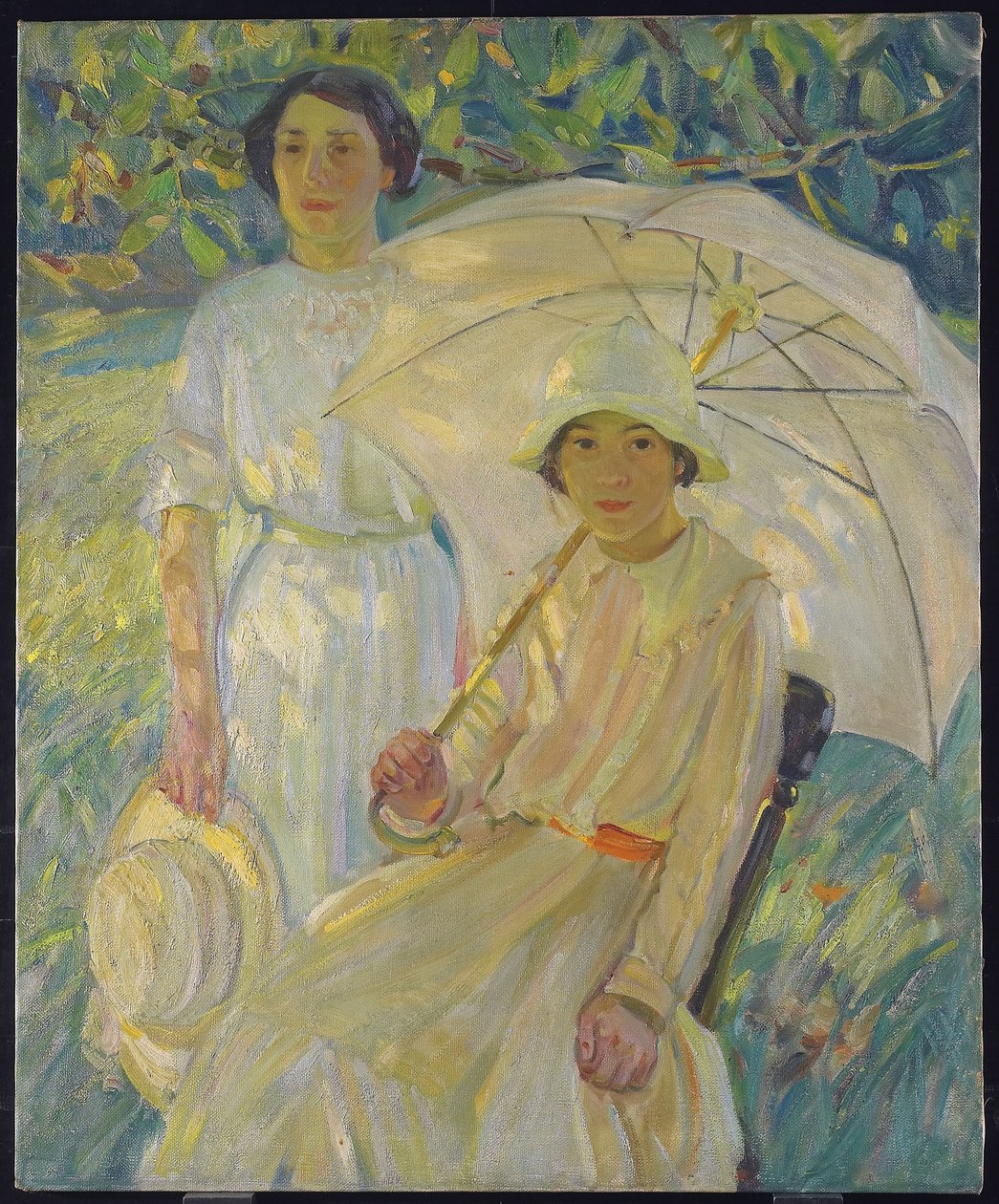 Valkoinen aurinkovarjo #2, n. 1912 tekijältä Helen Galloway McNicholl