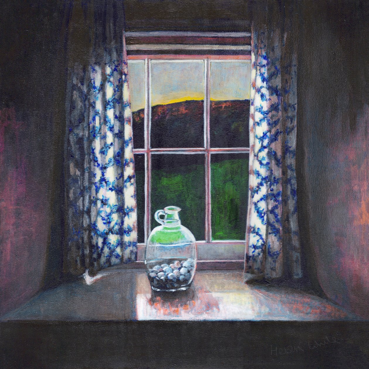 First Light of Morning, 2020 (akryyli laudalle) tekijältä Helen White