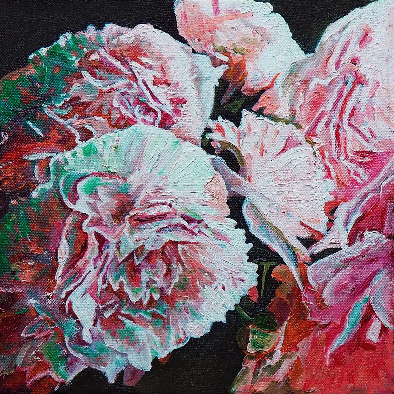 Pionit, 2010 (öljy kankaalle) tekijältä Helen White