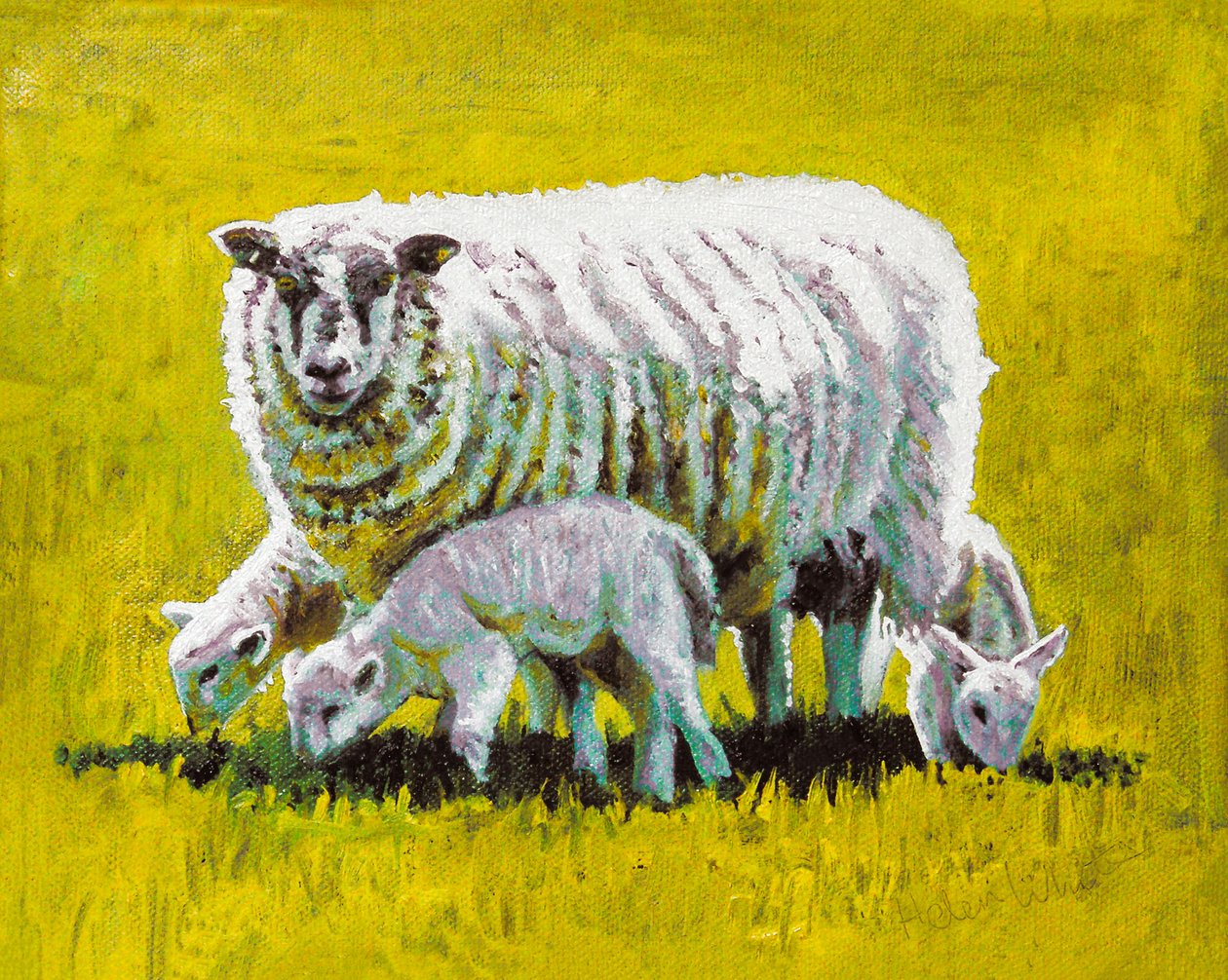 Yhdessä, 2009 (öljy kankaalle) tekijältä Helen White