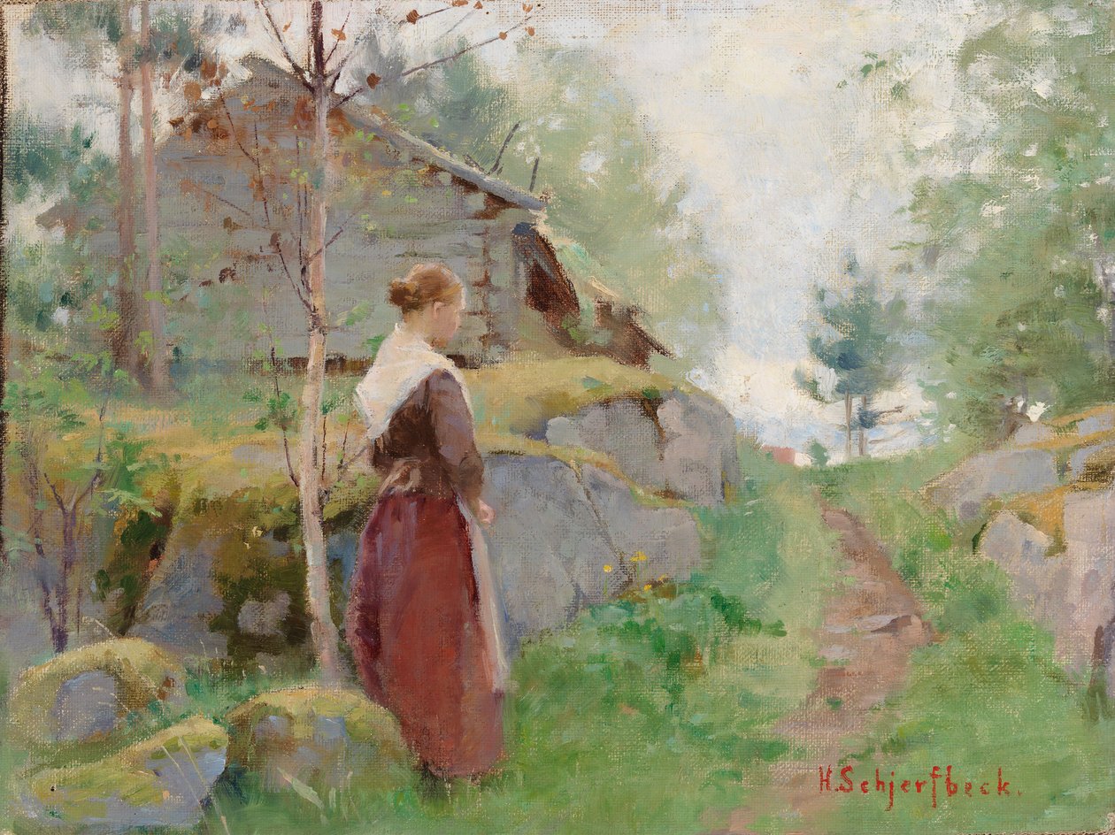 Tyttö Barösundista tekijältä Helene Schjerfbeck