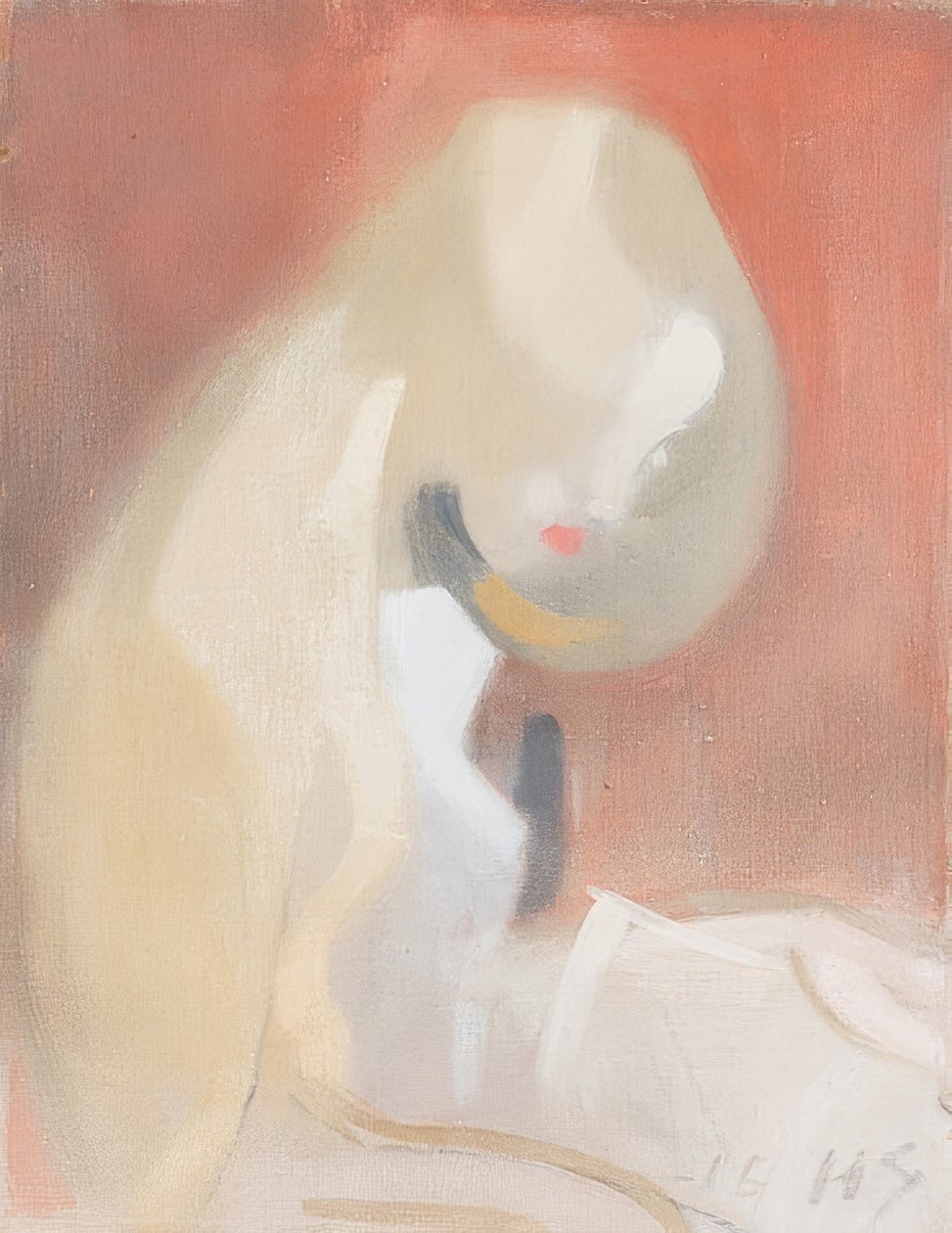Tyttö vaaleat hiukset. 1916 tekijältä Helene Schjerfbeck