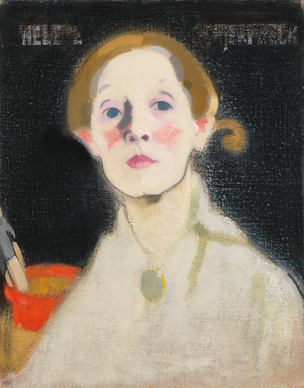 Omakuva, 1915. tekijältä Helene Schjerfbeck
