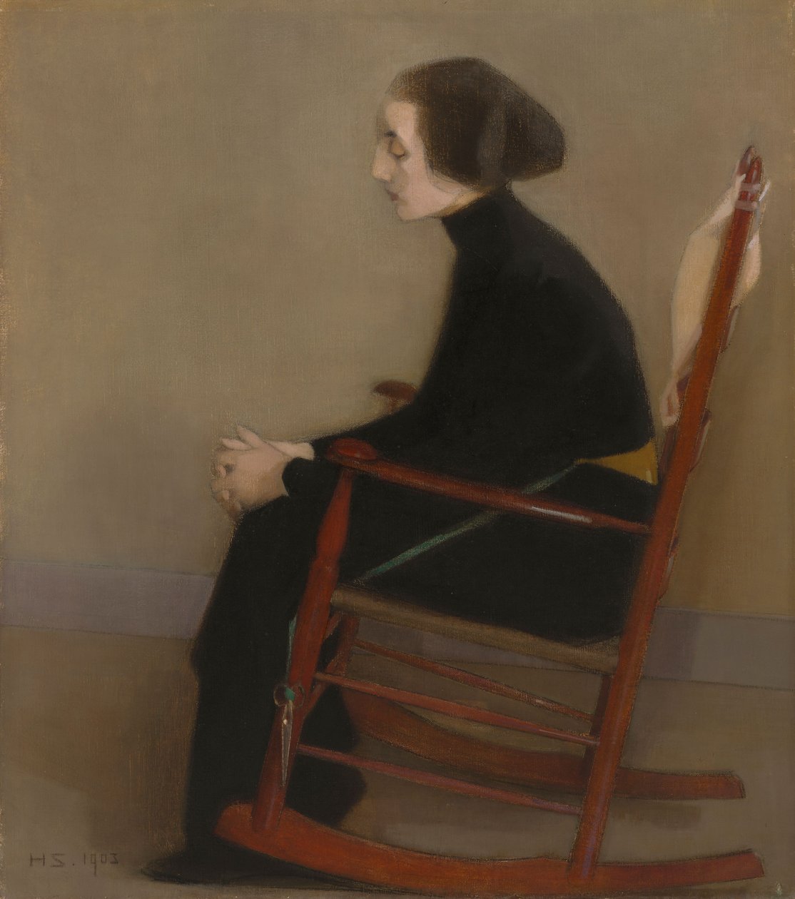 Ompelijatar (Työssäkäyvä nainen) tekijältä Helene Schjerfbeck