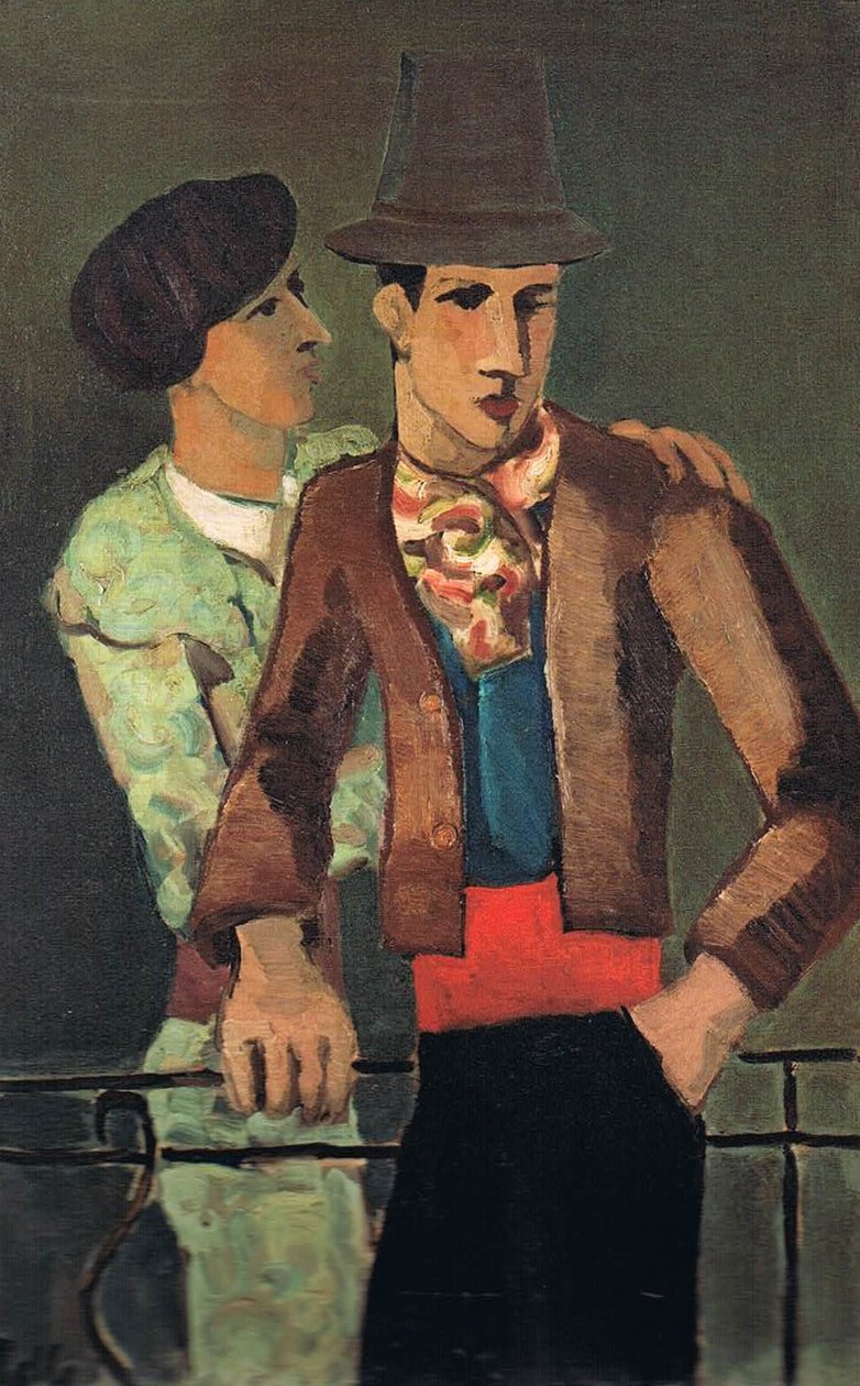 Picador, von einem Torero an der Schulter gehalten tekijältä Helmut Kolle
