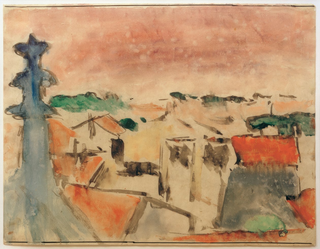 Kylä violetin taivaan alla tekijältä Helmuth Macke