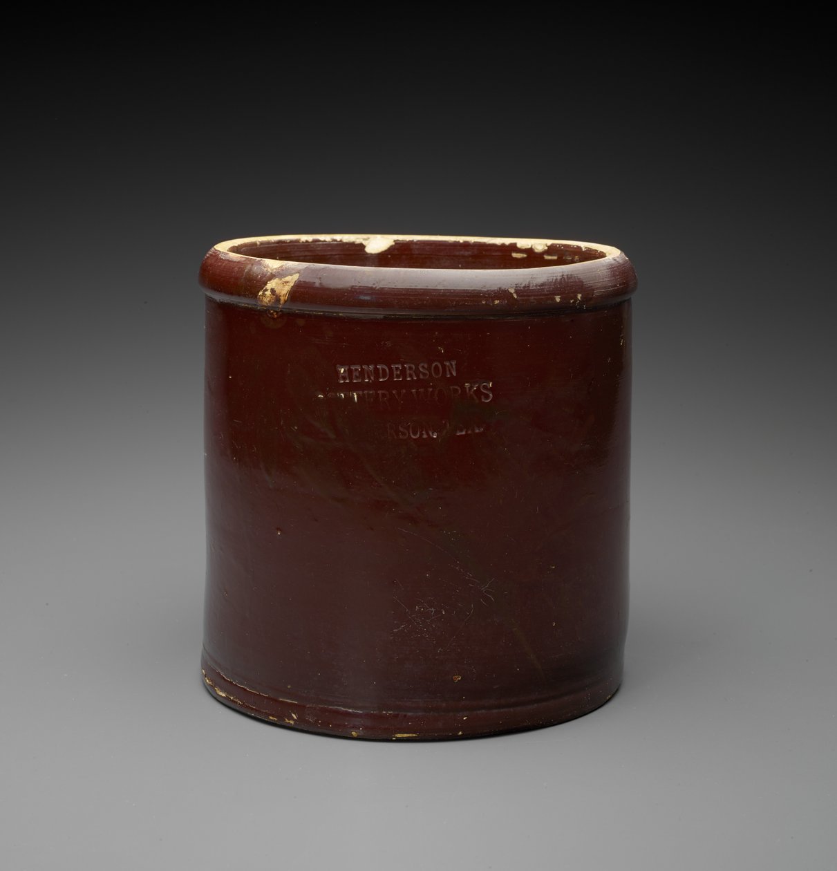 Jar, c. 1890-1894 (liukulasitettu kivitavara) tekijältä Henderson Pottery Works Henderson Pottery Works