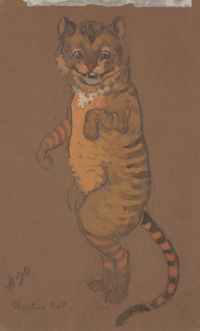 Cheshire Cat (pukusuunnittelu elokuvaan Liisa Ihmemaassa, 1915). tekijältä Henderson, William Penhallow
