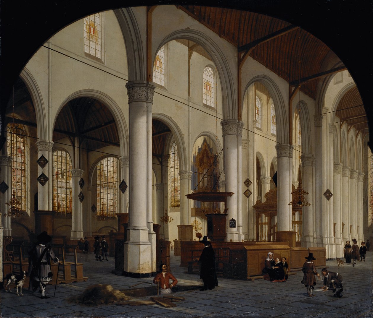 St Janskerkin sisustus Goudassa tekijältä Hendrik Cornelisz. van Vliet