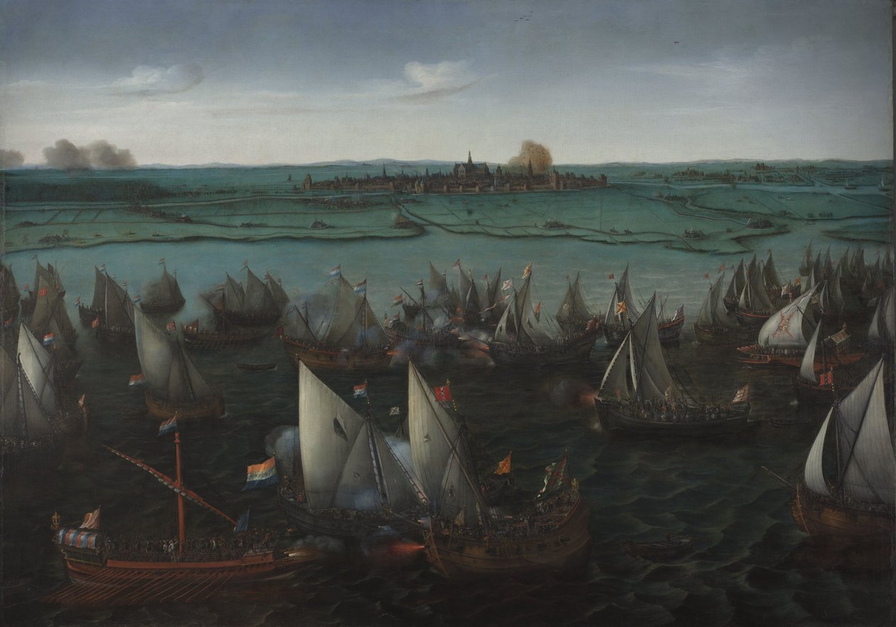 Haarlemmermeerin taistelu tekijältä Hendrick Cornelisz. Vroom