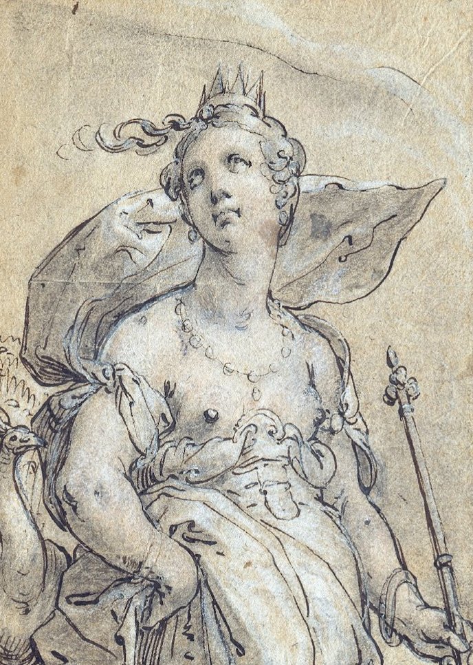 Juno tekijältä Hendrik Goltzius