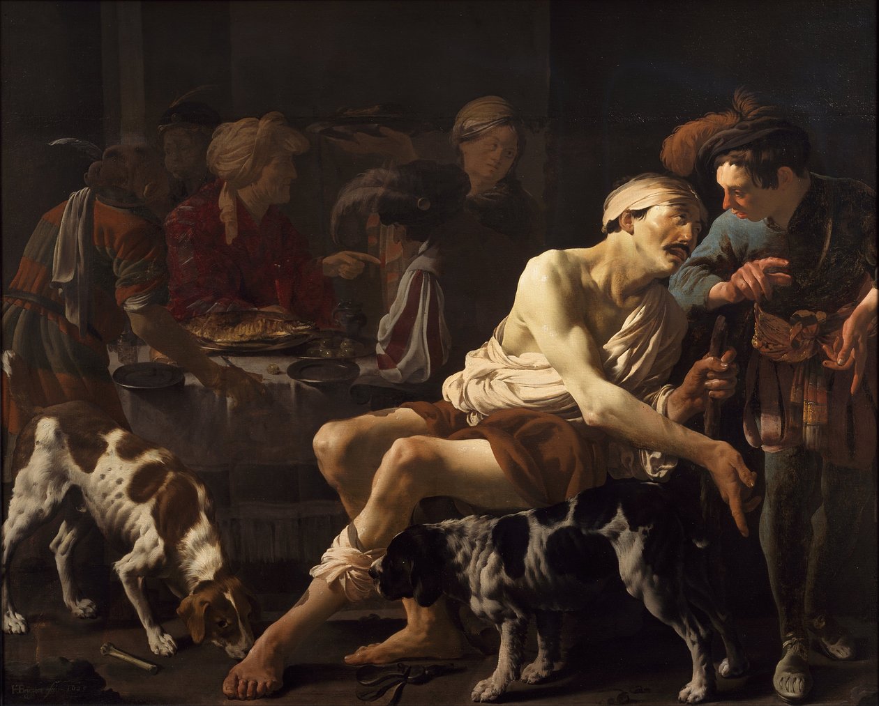 Rikas mies ja köyhä Lasarus tekijältä Hendrick ter Brugghen