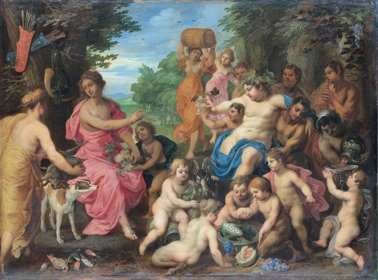 Bacchus ja Diana tekijältä Hendrick van Balen