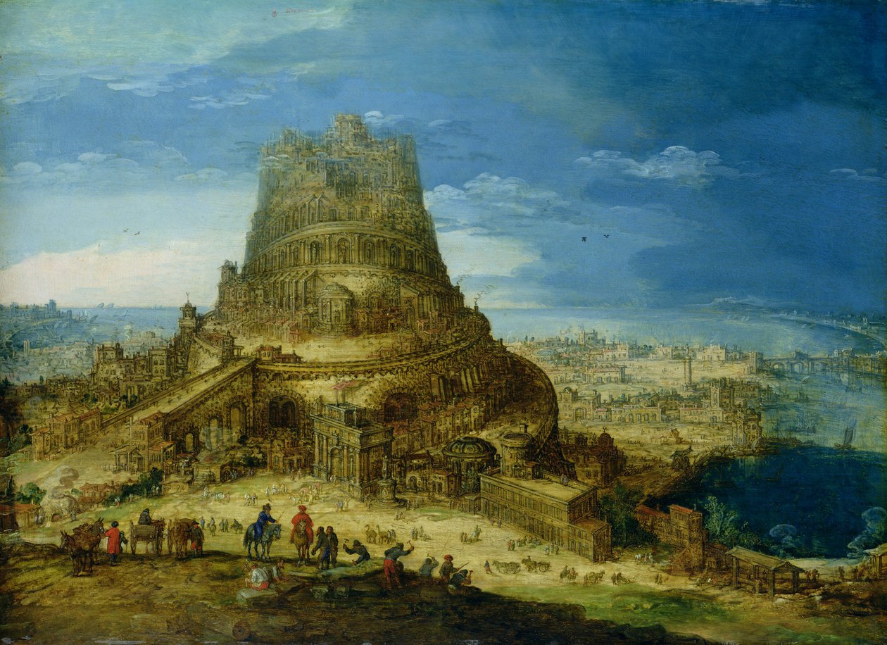 Baabelin tornin rakennus tekijältä Hendrick van Cleve