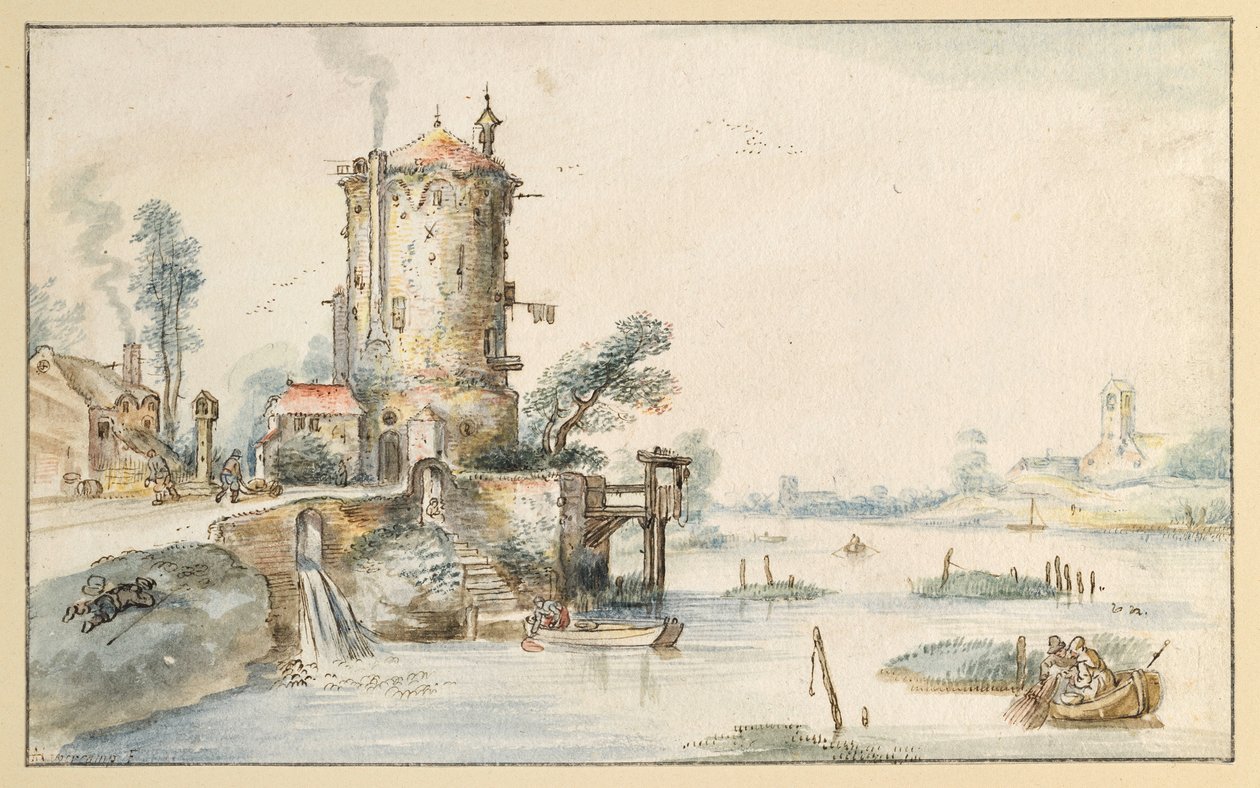 Kanavamaisema tekijältä Hendrick Avercamp