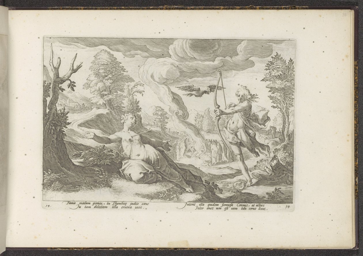 Apollo doodt Coronis Ovid
