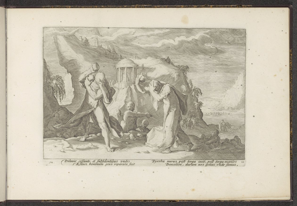 Deucalion ja Pyrrha luovat uuden ihmisrodun Ovid