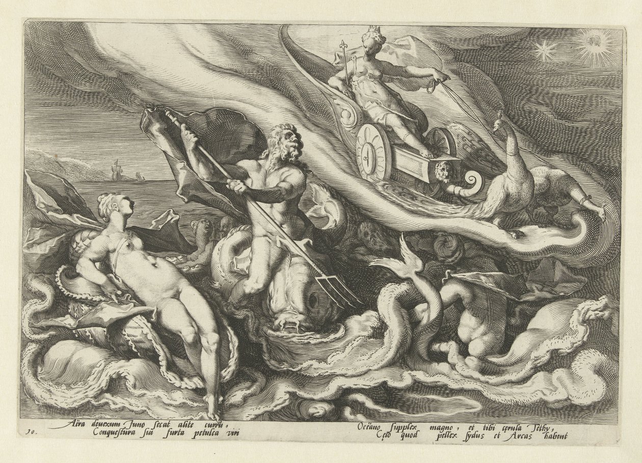 Juno valittaa Thetikselle ja Oceanukselle Ovid