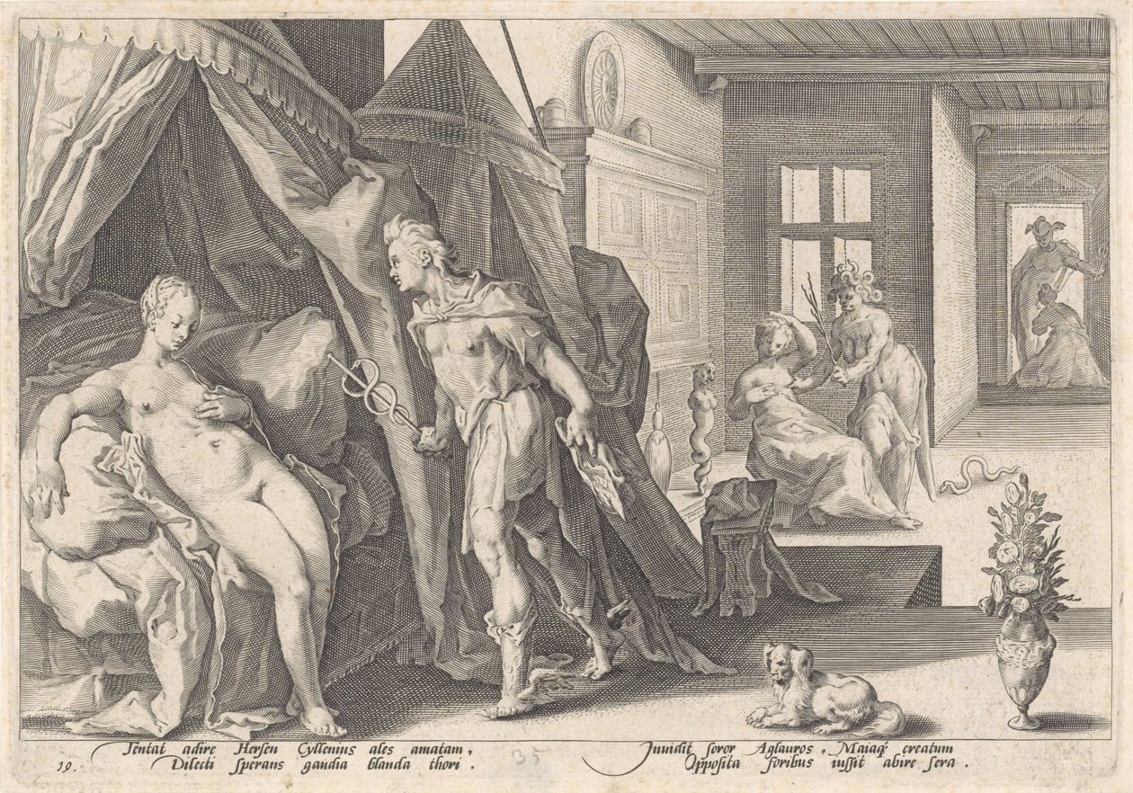 Mercury vierailee Hersen luona Ovid