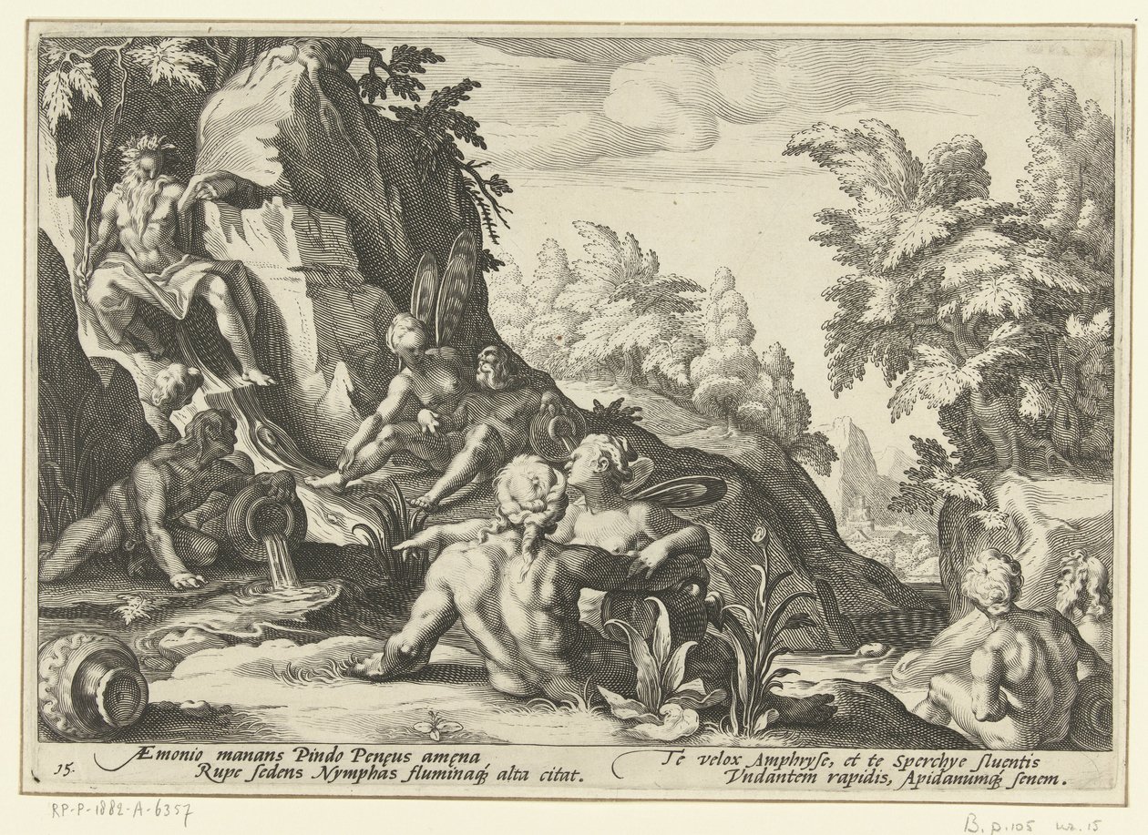 Peneuksen vieraillessa muut jokijumalat Ovid