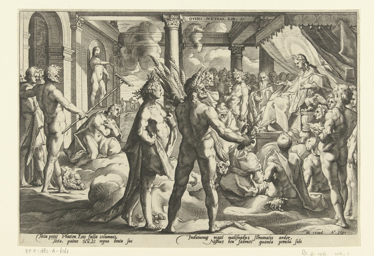 Phaeton Heliosin palatsissa Ovid