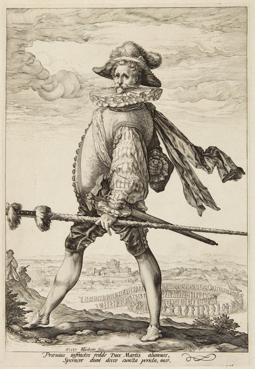 Jalkaväen kapteeni tekijältä Hendrick Goltzius