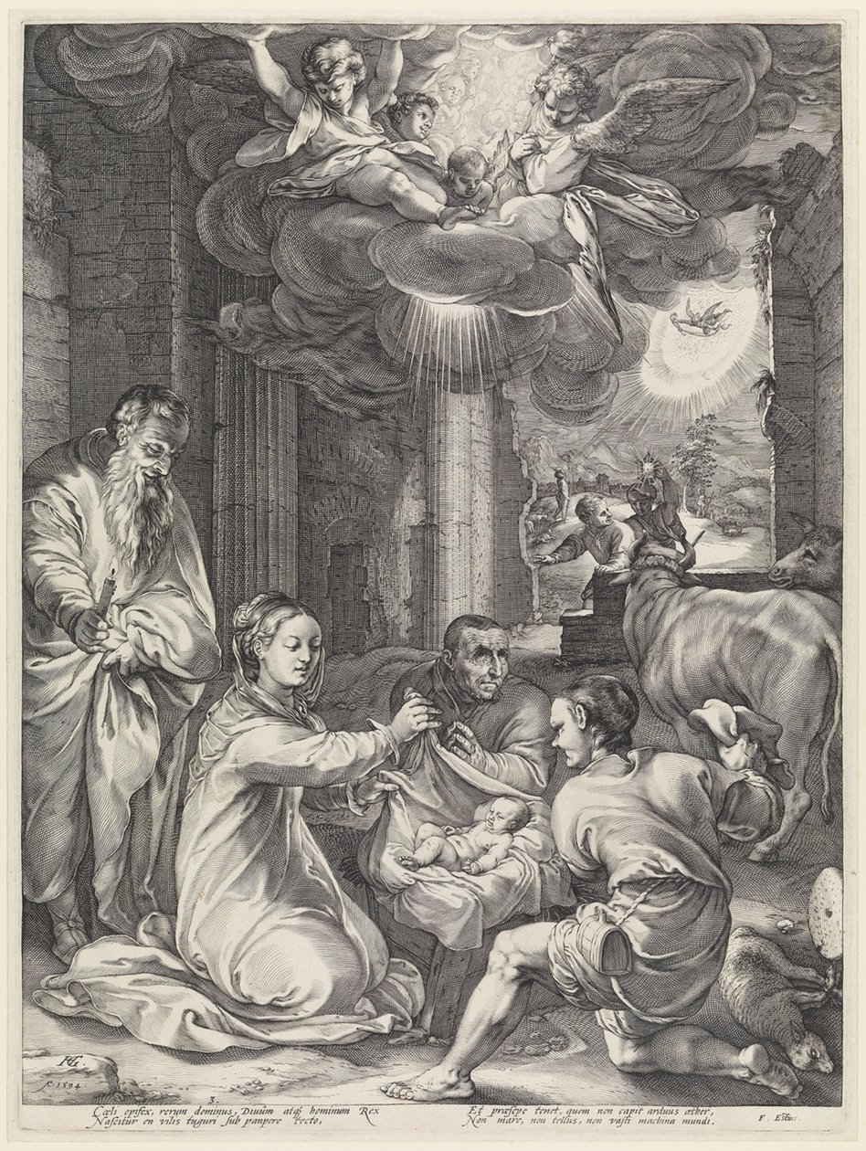 Paimenien palvonta tekijältä Hendrick Goltzius