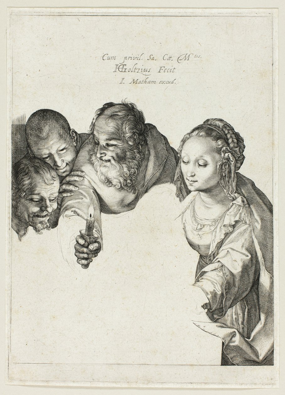 Paimenten palvonta tekijältä Hendrick Goltzius