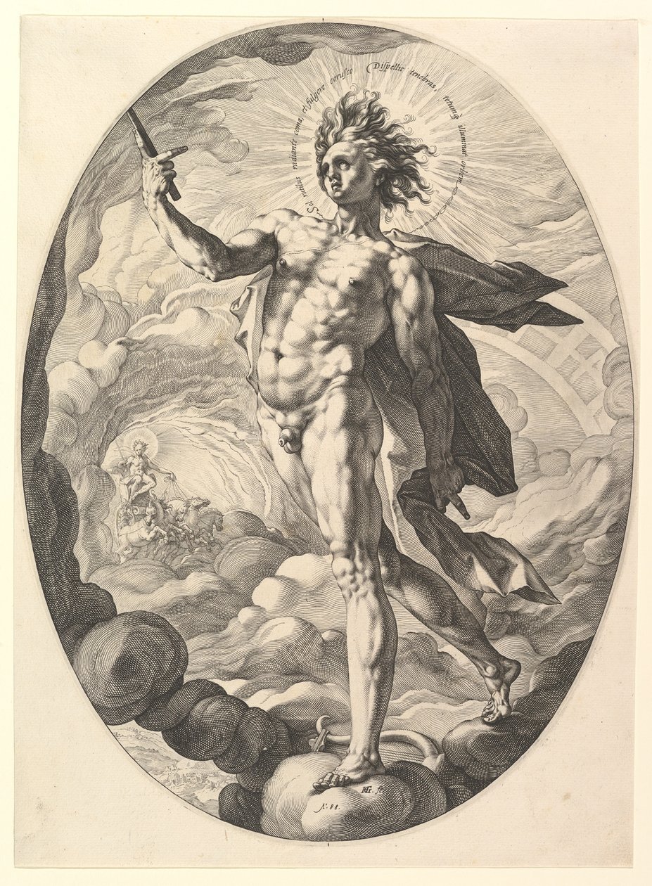 Apollon tekijältä Hendrick Goltzius