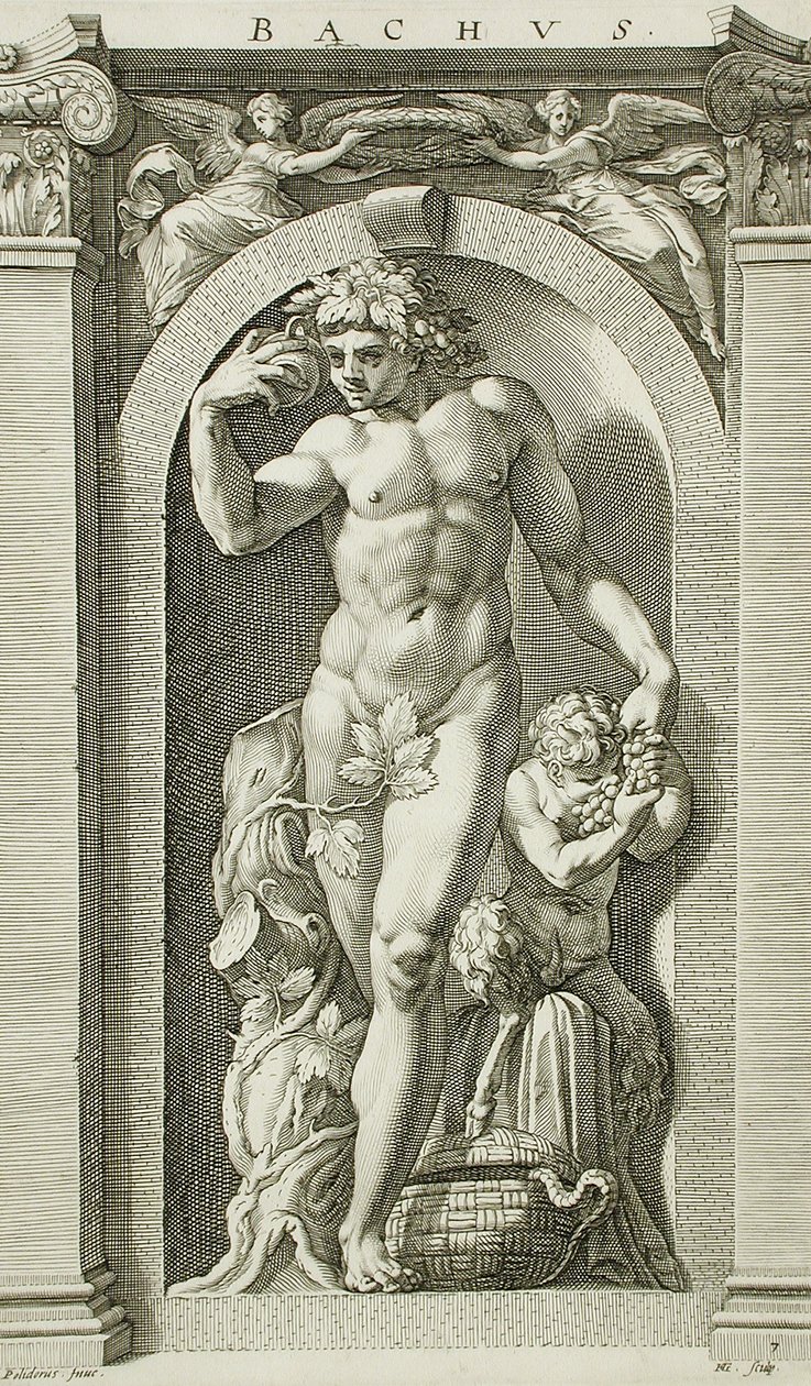 Bacchus tekijältä Hendrick Goltzius