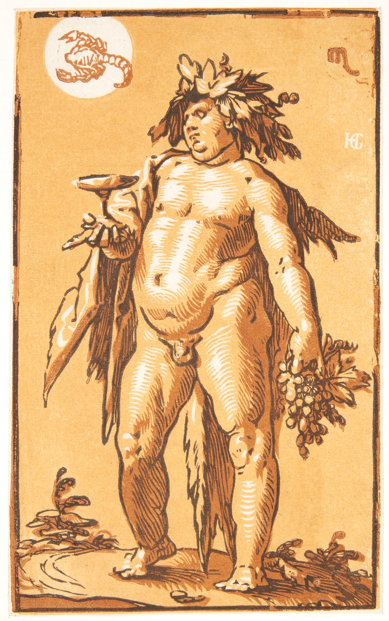 Bacchus tekijältä Hendrick Goltzius