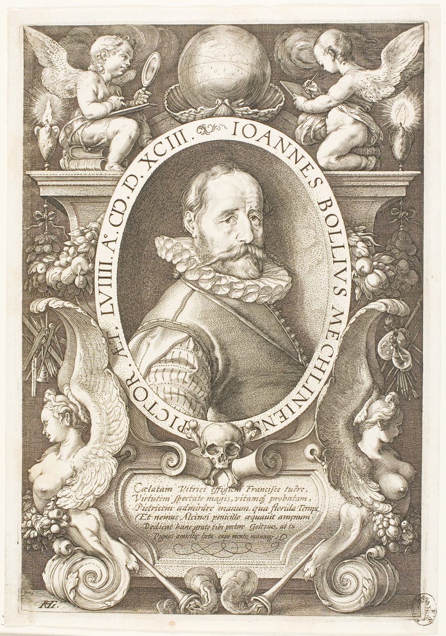 Bol, Hans (1534-1593) Malinesin maalari, vuodelta 1591 Amsterdamissa tekijältä Hendrick Goltzius