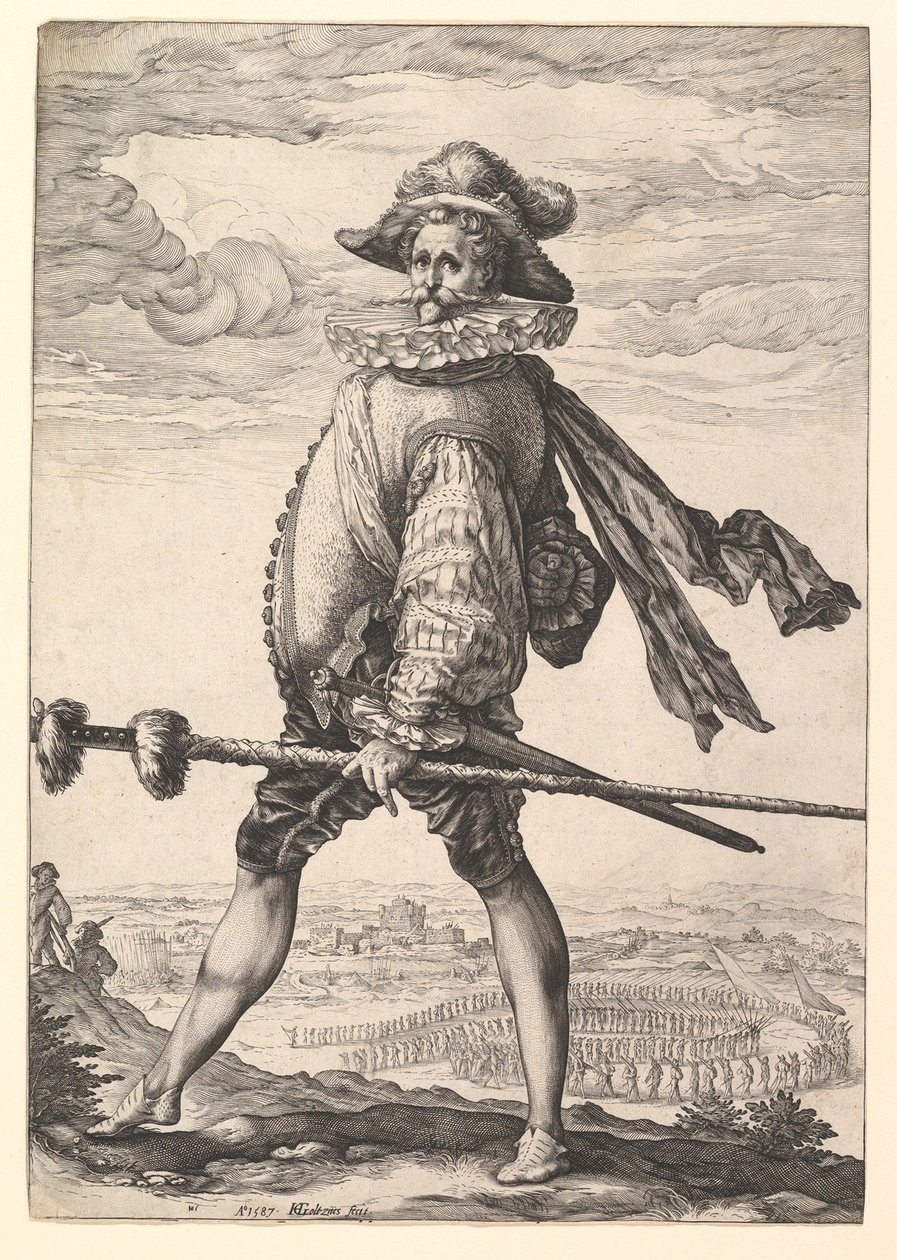 Jalkaväen kapteeni tekijältä Hendrick Goltzius
