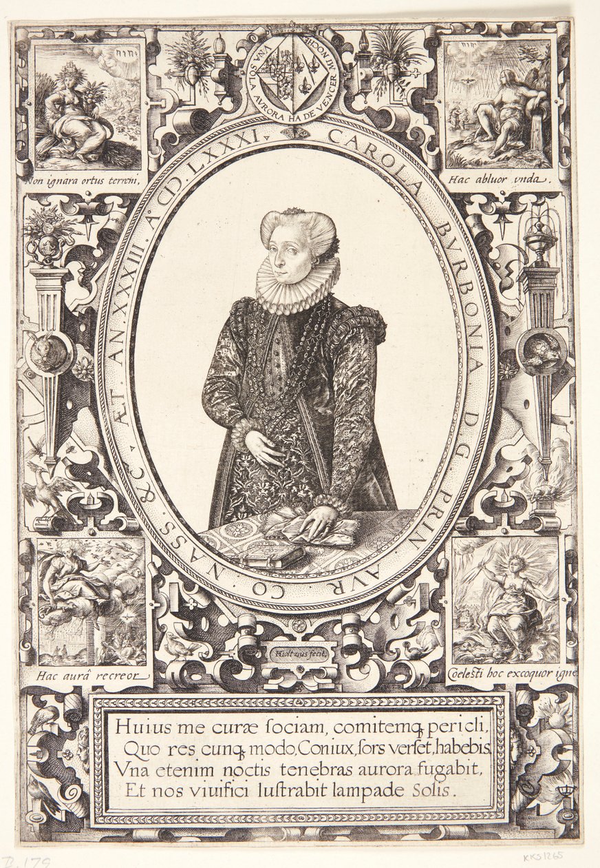 Charlotte de Bourbon tekijältä Hendrick Goltzius