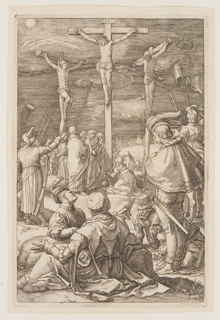 Kristus ristillä, elokuvasta The Passion tekijältä Hendrick Goltzius