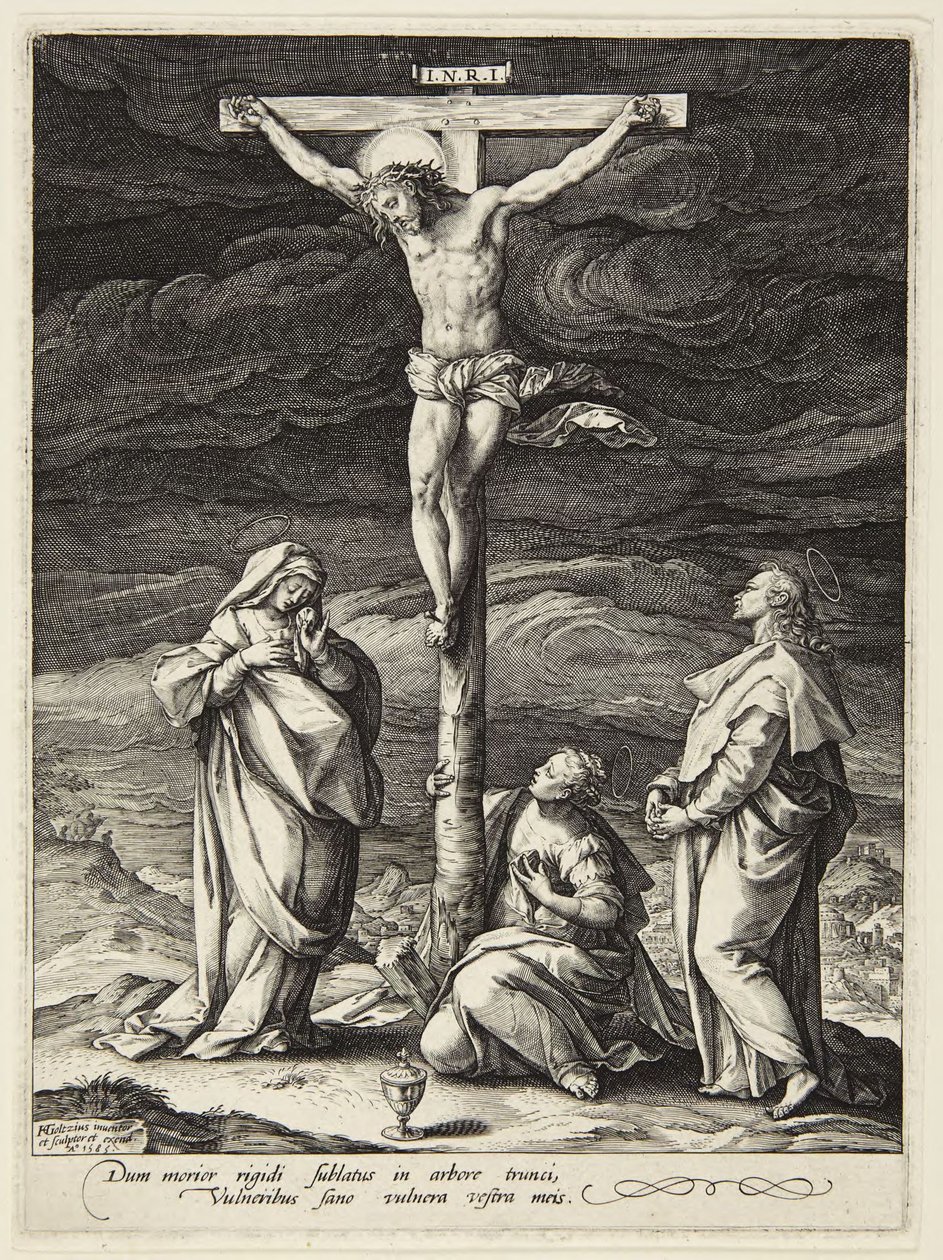 Ristiinnaulitseminen tekijältä Hendrick Goltzius