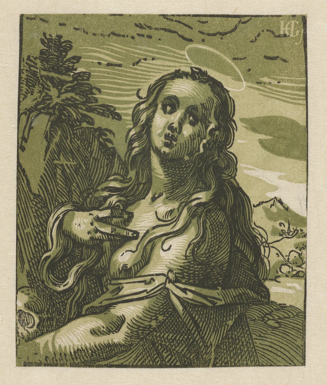 Kirjailija: boetvaardige Maria Magdalena tekijältä Hendrick Goltzius
