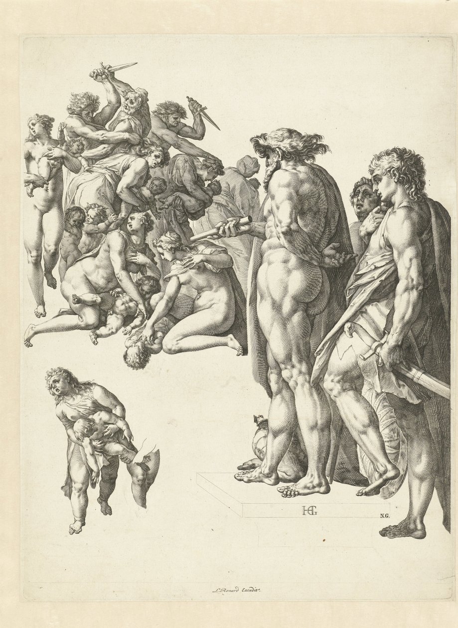 Lapsenmurha Betlehemissä tekijältä Hendrick Goltzius