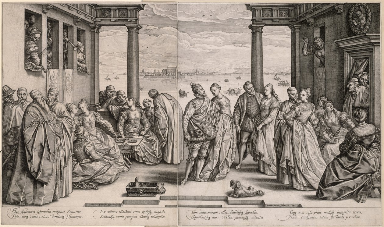Antenorin häät (venetsialaiset häät) tekijältä Hendrick Goltzius
