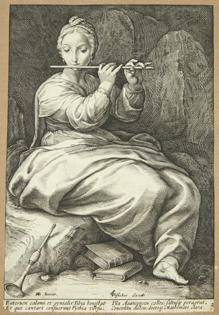 Euterpe tekijältä Hendrick Goltzius