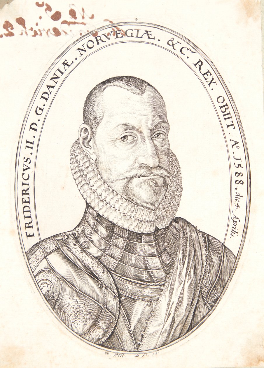 Fredrik II, Tanskan ja Norjan kuningas tekijältä Hendrick Goltzius