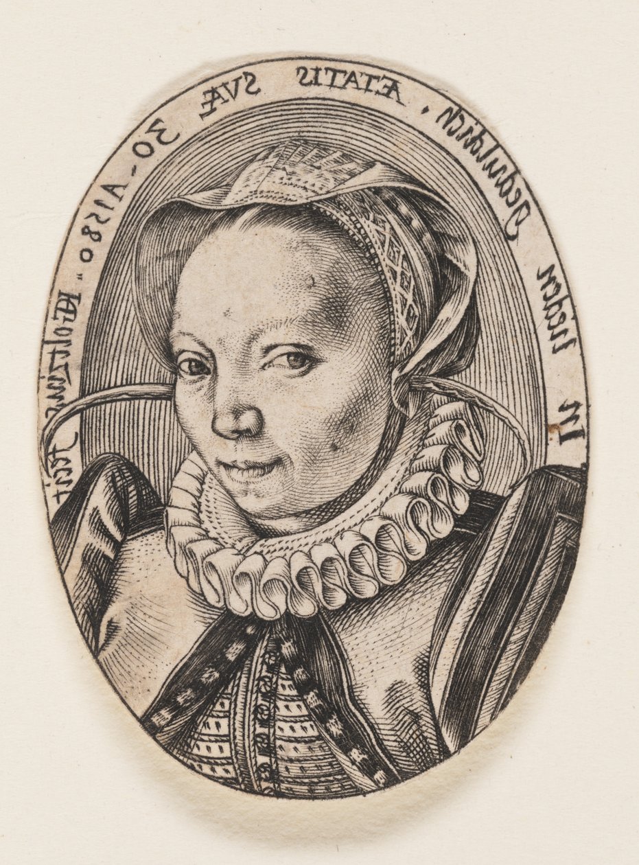 Grietgen Jansdochter, taiteilijan vaimo tekijältä Hendrick Goltzius