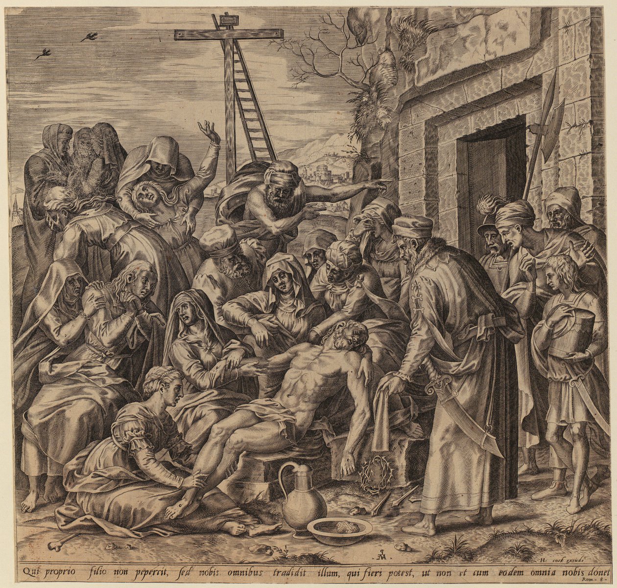 Pyhä Hieronymus tekijältä Hendrick Goltzius