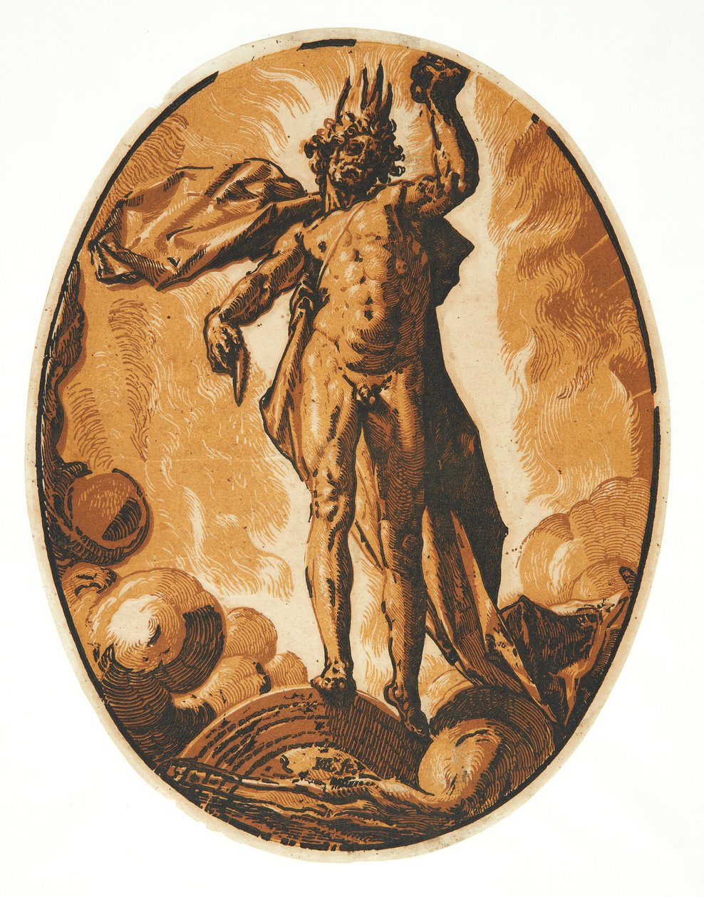 Helios tekijältä Hendrick Goltzius