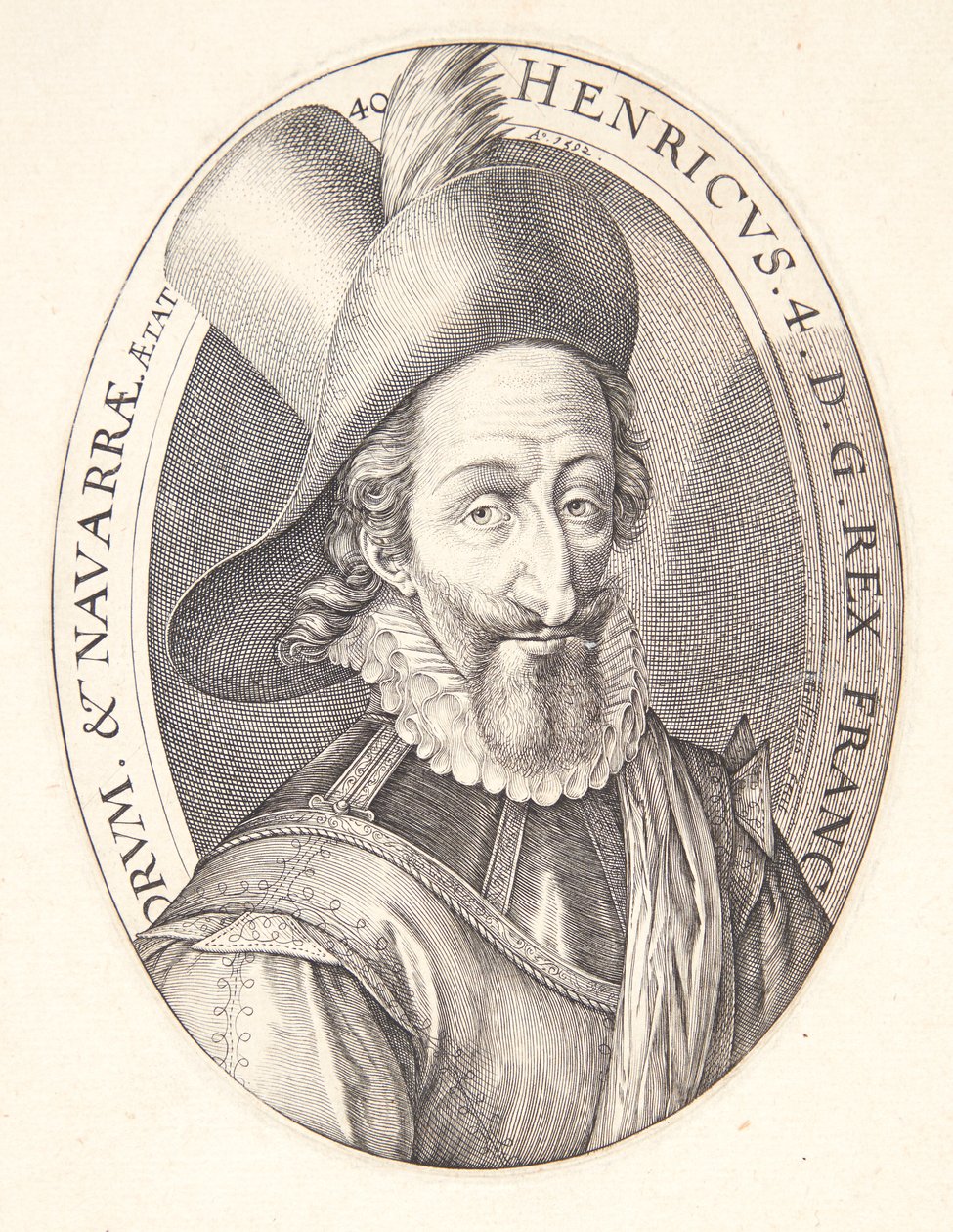 Henrik IV, Ranskan kuningas tekijältä Hendrick Goltzius