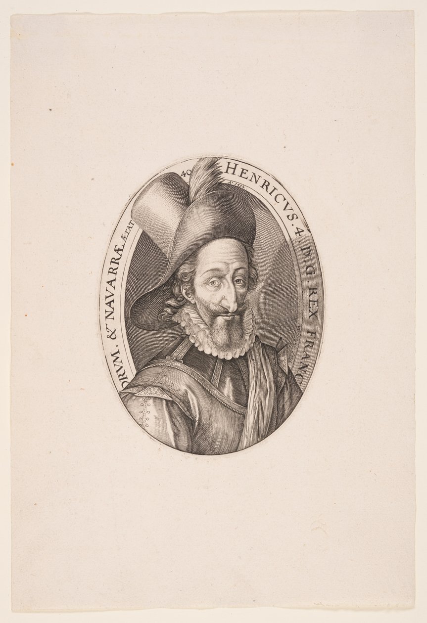 Henrik IV, Ranskan kuningas tekijältä Hendrick Goltzius
