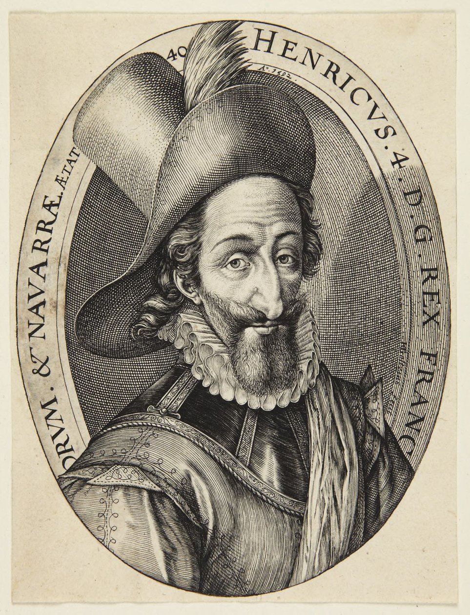 Ranskan kuningas Henrik IV tekijältä Hendrick Goltzius