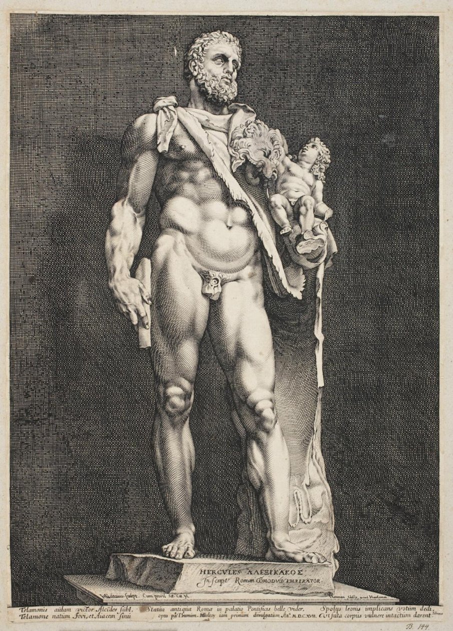 Hercules ja Telephos tekijältä Hendrick Goltzius