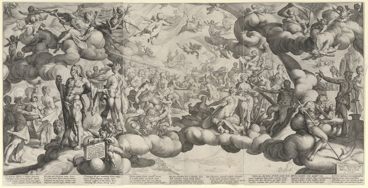 Amorin ja Psyken häät tekijältä Hendrick Goltzius