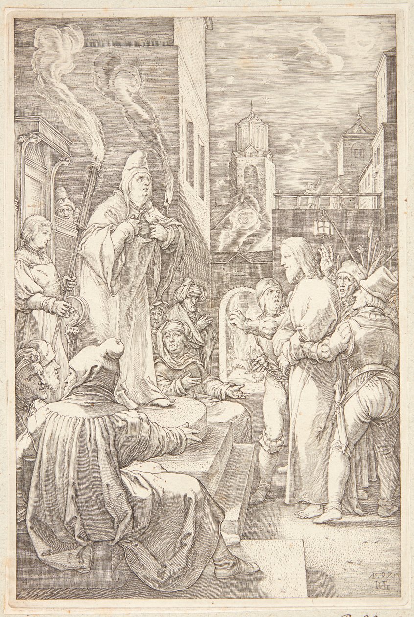 Jeesus neuvoston puolesta tekijältä Hendrick Goltzius
